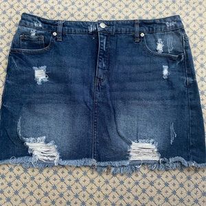 wild fable jean skirt